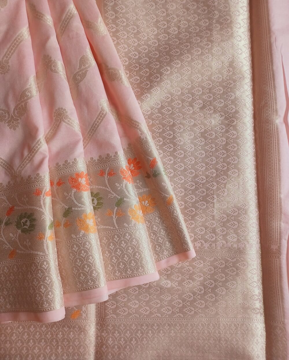 GEORGETTE SAREE BABY PINK