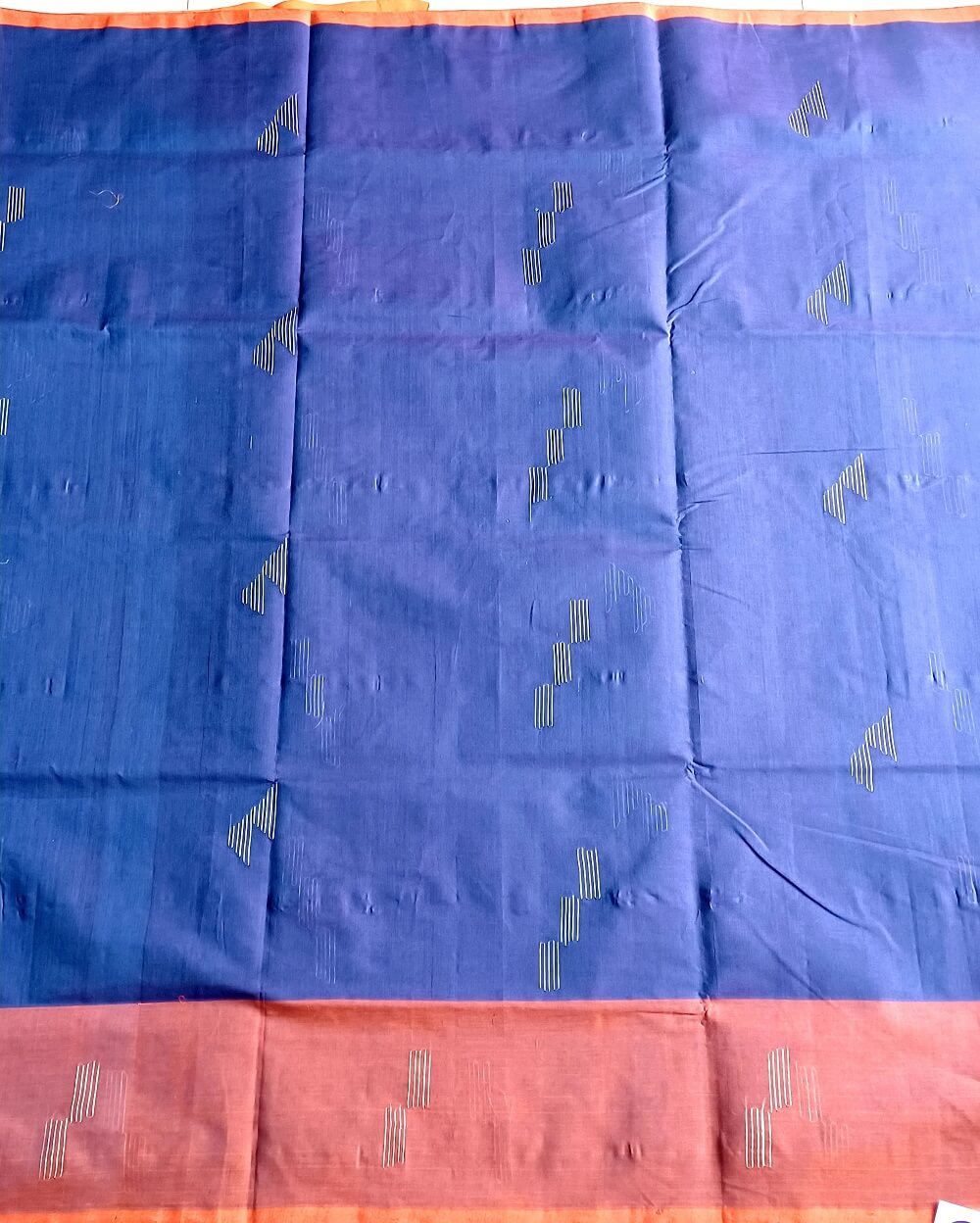 Handloom Natural Fibres Banana Fibre Saree Violet Colour - Image 4