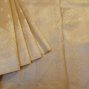Linen Saree Golden Beige