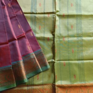 Banana Pith Saree Mauve Pink