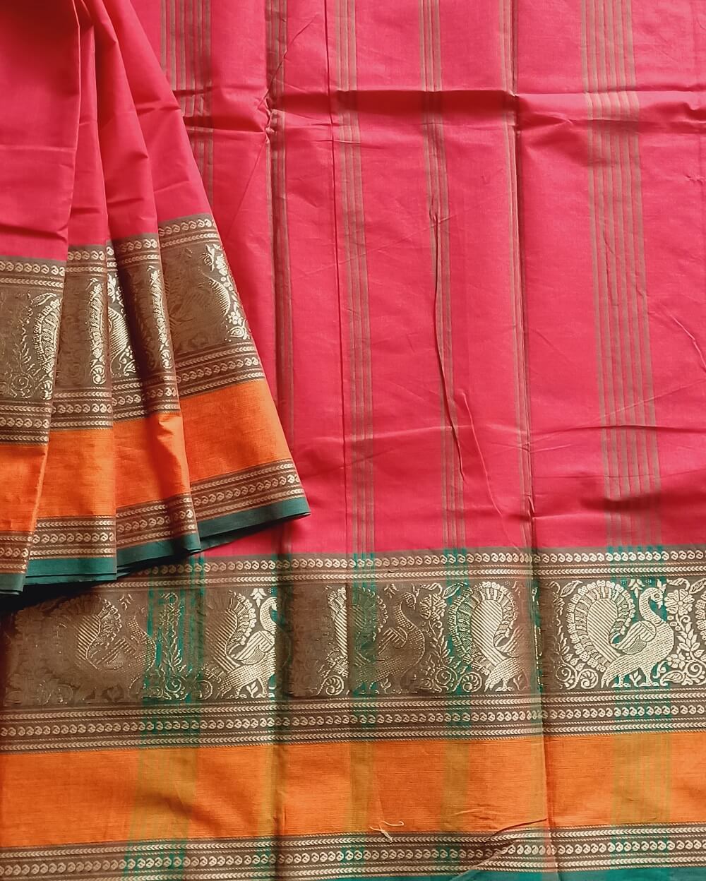 Kanchipuram Pure Cotton Red