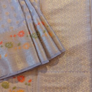 Banarasi Georgette Saree Grey