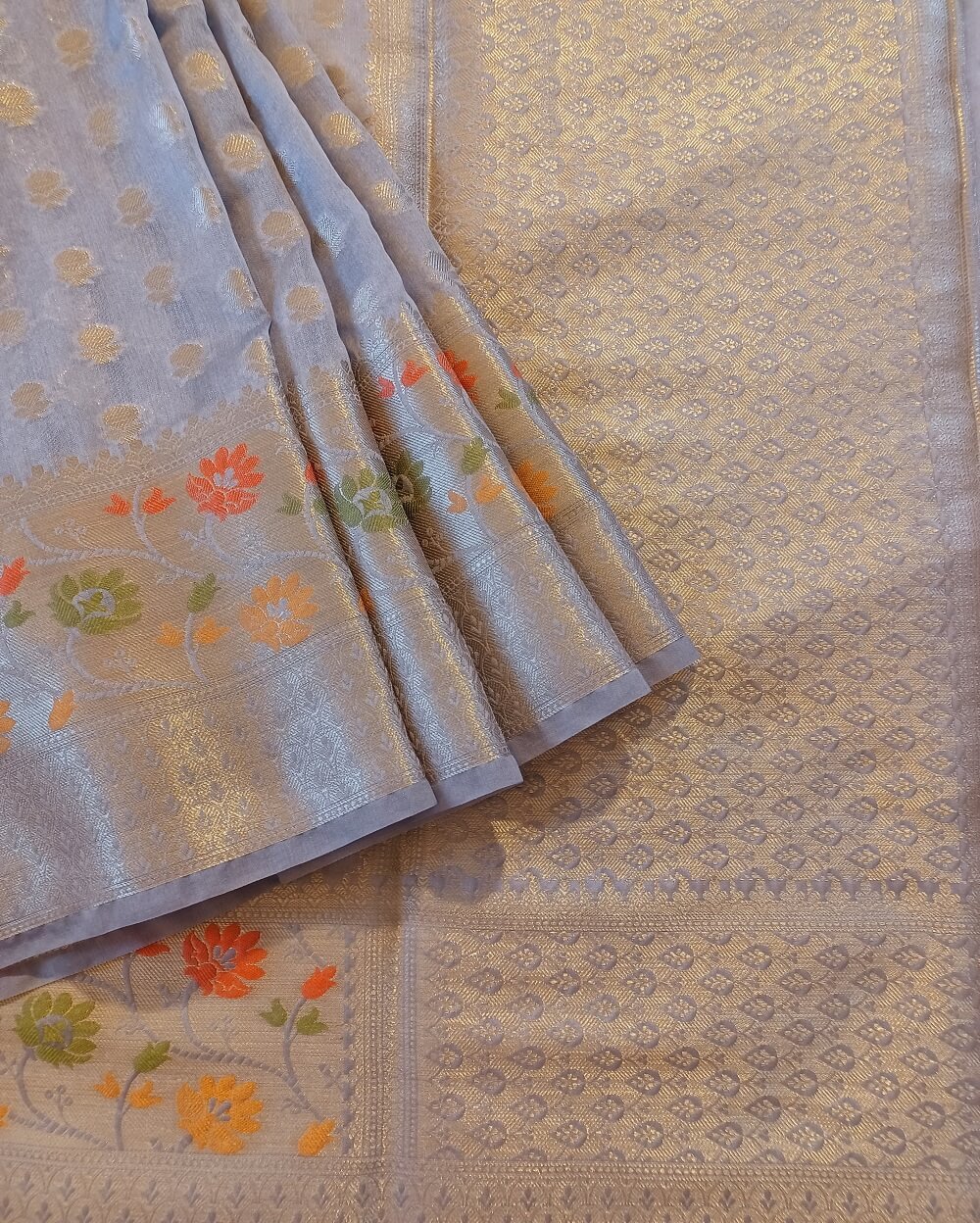 Banarasi Georgette Saree Grey