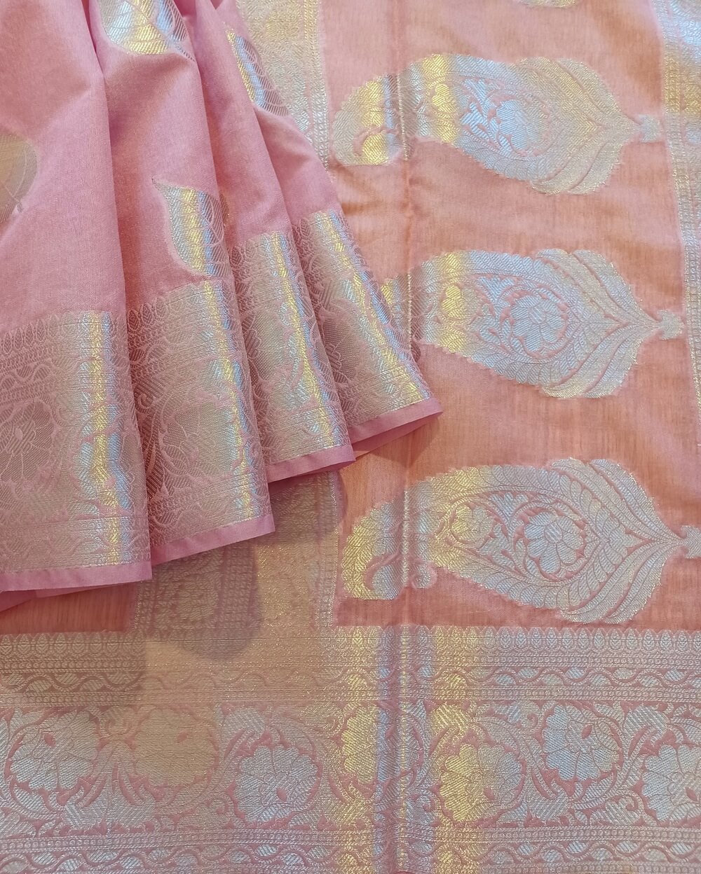 Banarasi Georgette Saree Lilac
